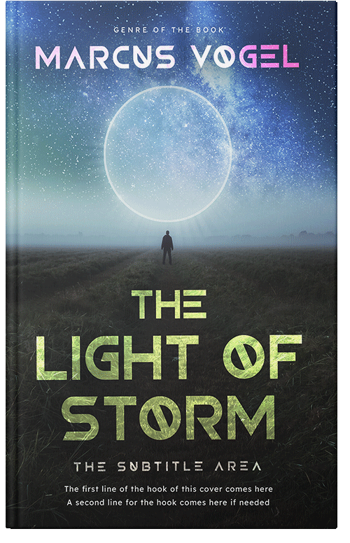 Front view of Powder Ash #24625 - Premade Science Fiction Book Cover