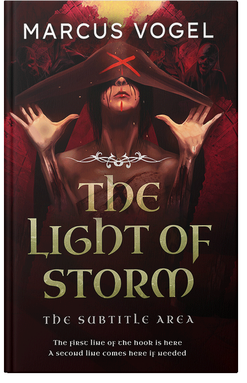 Front view of Graphite #24643 - Premade Fantasy Book Cover