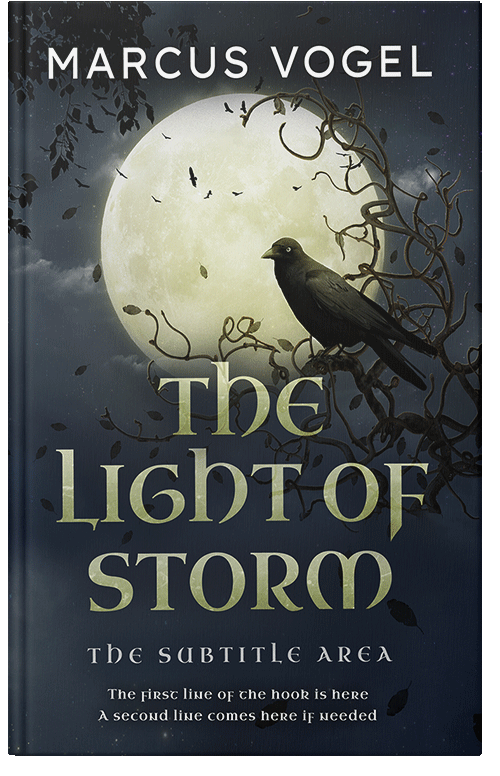 Front view of Green Mist #24645 - Premade Fantasy Book Cover