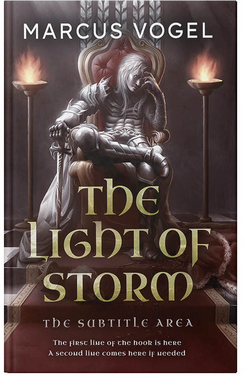 Front view of Premade Fantasy Book Cover - Jon