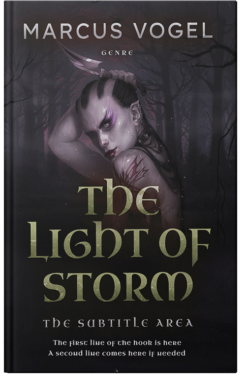 Front view of Thunder #24647 - Premade Erotica Book Cover