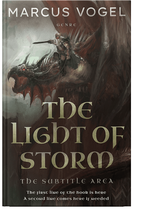 Front view of Cocoa Brown #24649 - Premade Fantasy Book Cover