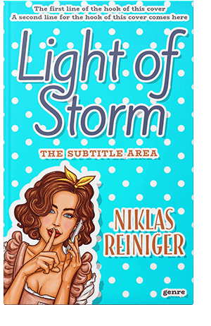 Pre Made Book Cover Cyan / Aqua