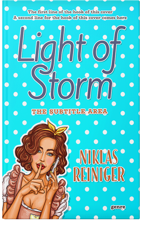 Front view of Cyan / Aqua #24666 - Premade Literary Fiction Book Cover