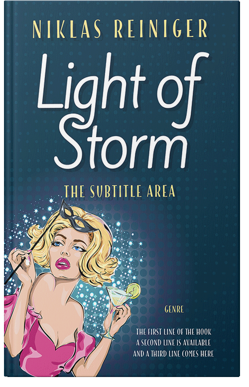 Front view of Black #24667 - Premade Erotica Book Cover