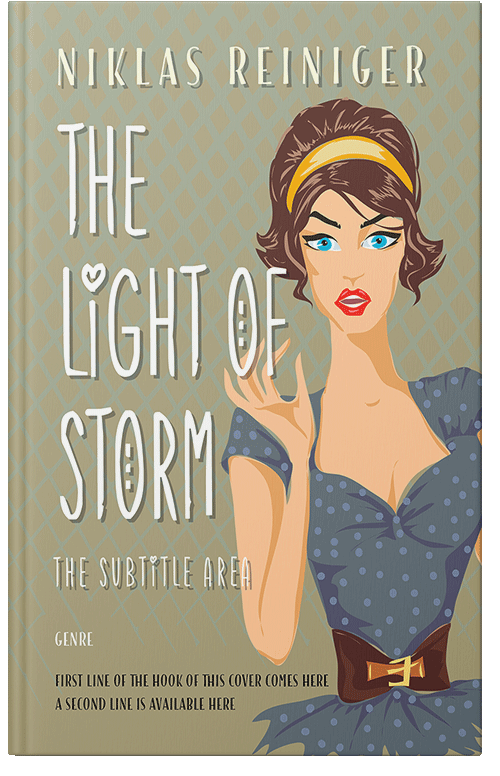 Front view of Hillary #24670 - Premade Erotica Book Cover