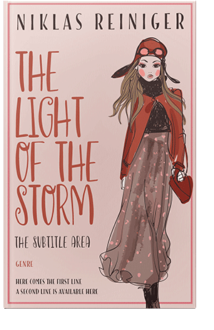 Pre Made Book Cover Oyster Pink