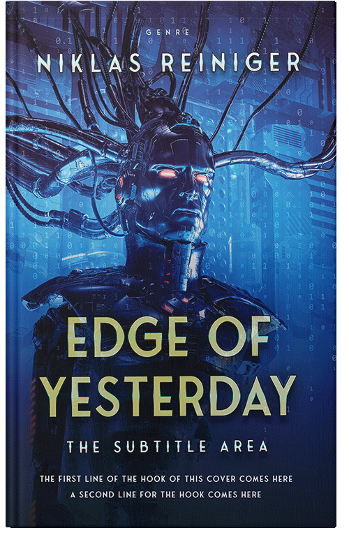 Front view of Bunting #24684 - Premade Science Fiction Book Cover