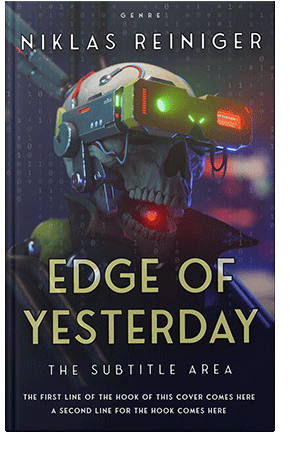 Pre Made Book Cover Steel Gray