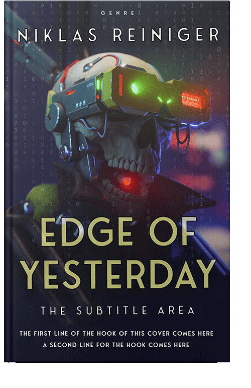 Front view of Steel Gray #24686 - Premade Apocalyptica Book Cover