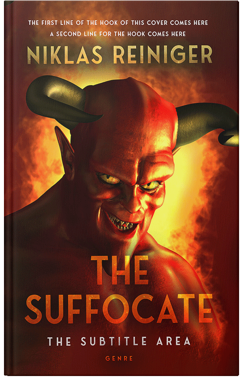 Front view of Premade Horror Book Cover - Zest