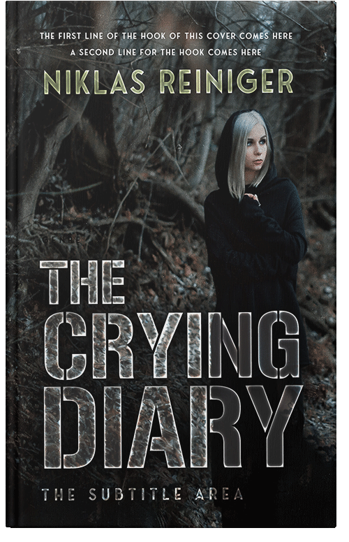 Front view of Heavy Metal #24704 - Premade Horror Book Cover