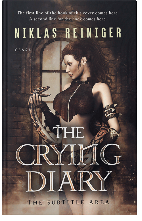 Front view of Cocoa Brown #24718 - Premade Fantasy Book Cover