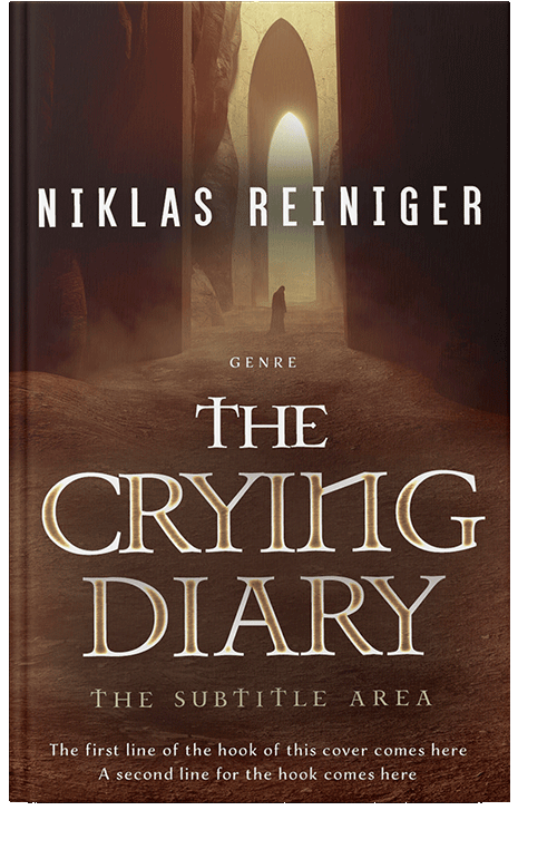 Front view of Brown Derby #24722 - Premade Fantasy Book Cover