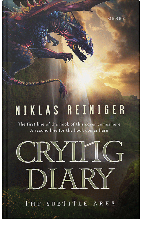 Front view of Premade Fantasy Book Cover - Zeus