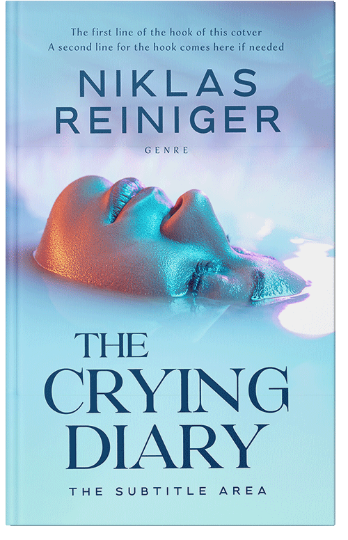 Front view of Premade Health & Mind & Body Book Cover - Blizzard Blue