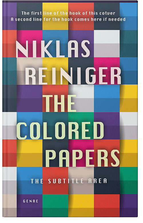 Front view of Moon Mist #24755 - Premade Abstract Book Cover