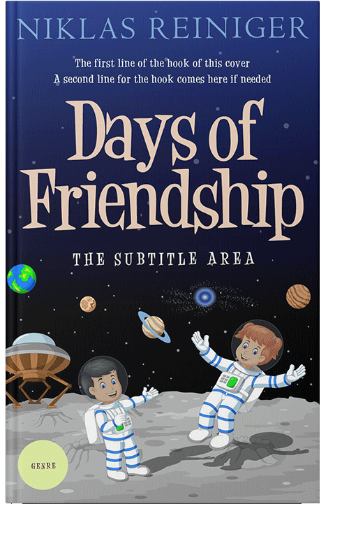 Front view of Violet #24781 - Premade Children's Book Cover