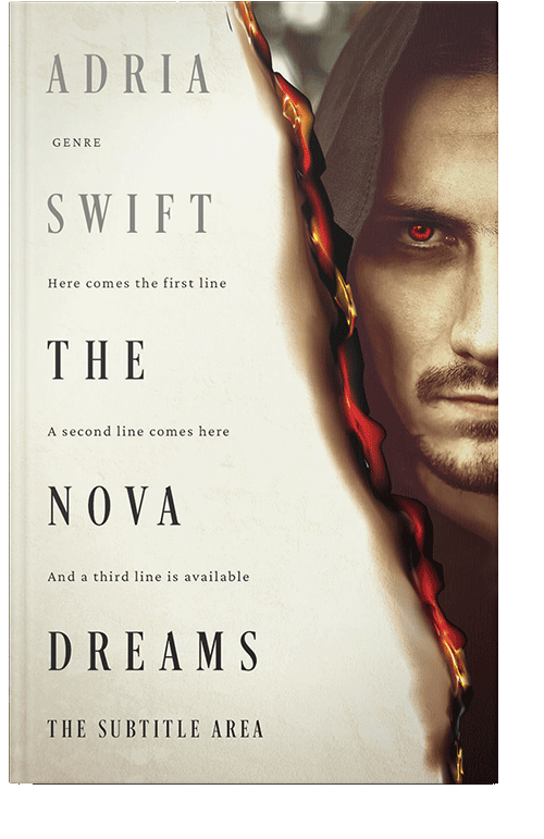 Front view of Jon #24786 - Premade Fantasy Book Cover