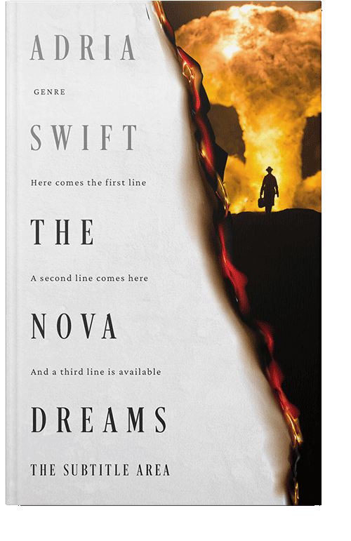 Front view of Crowshead #24791 - Premade Apocalyptica Book Cover