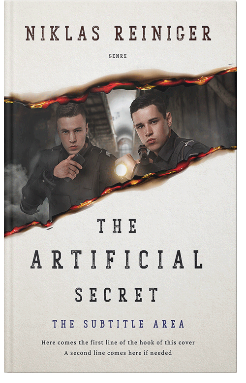 Front view of Pampas #24798 - Premade Action & Adventure Book Cover