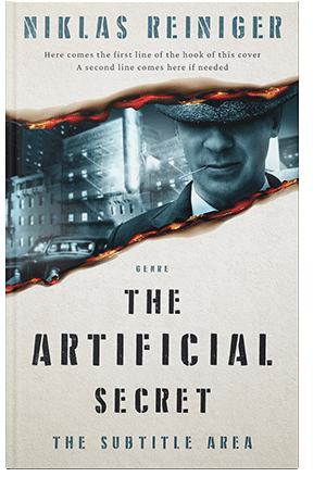 Pre Made Book Cover Pickled Bluewood