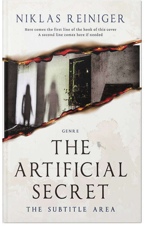 Front view of Cocoa Brown #24804 - Premade Horror Book Cover