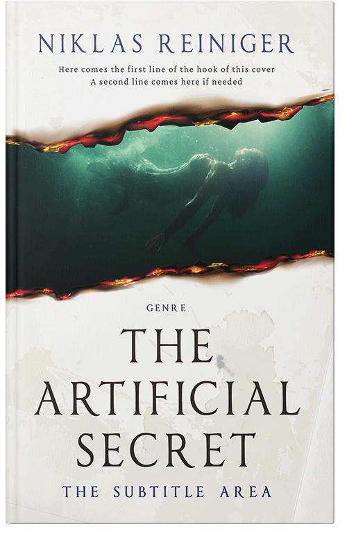 Front view of Premade Mystery & Thriller & Suspense Book Cover - Green White