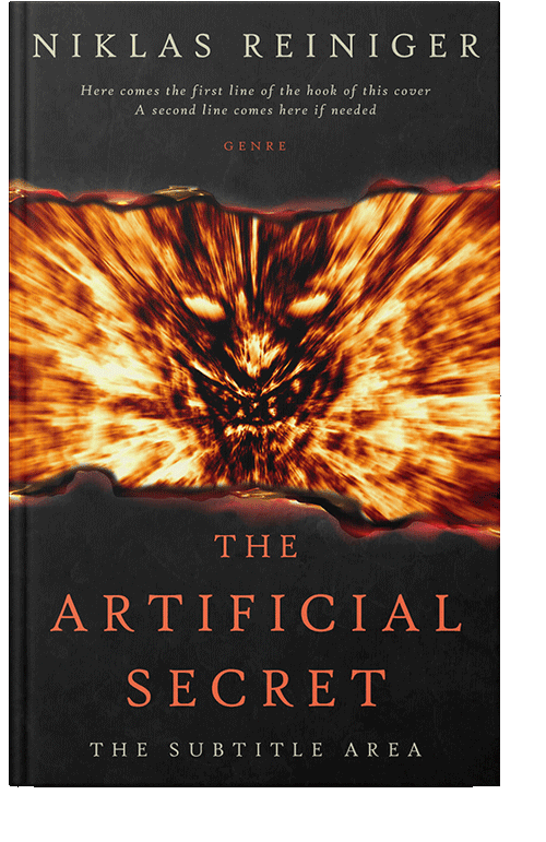 Front view of Cocoa Brown #24813 - Premade Apocalyptica Book Cover