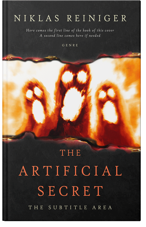 Front view of Cocoa Brown #24814 - Premade Apocalyptica Book Cover