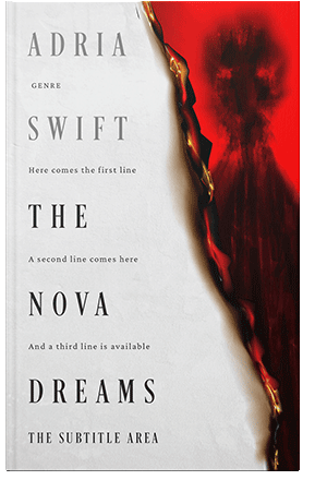 Pre Made Book Cover Aubergine