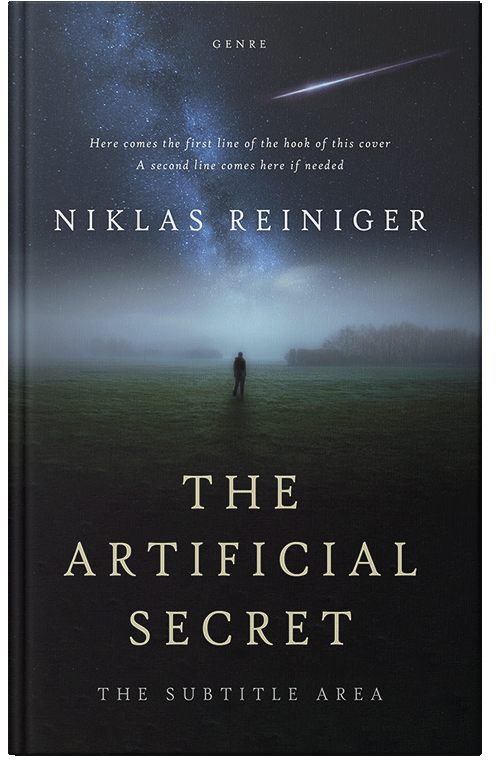 Front view of Shark #24824 - Premade Literary Fiction Book Cover