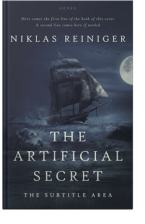 Pre Made Book Cover Ebony Clay