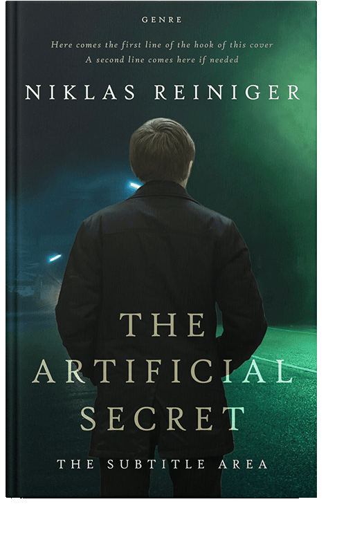 Front view of Black Bean #24833 - Premade Mystery & Thriller & Suspense Book Cover