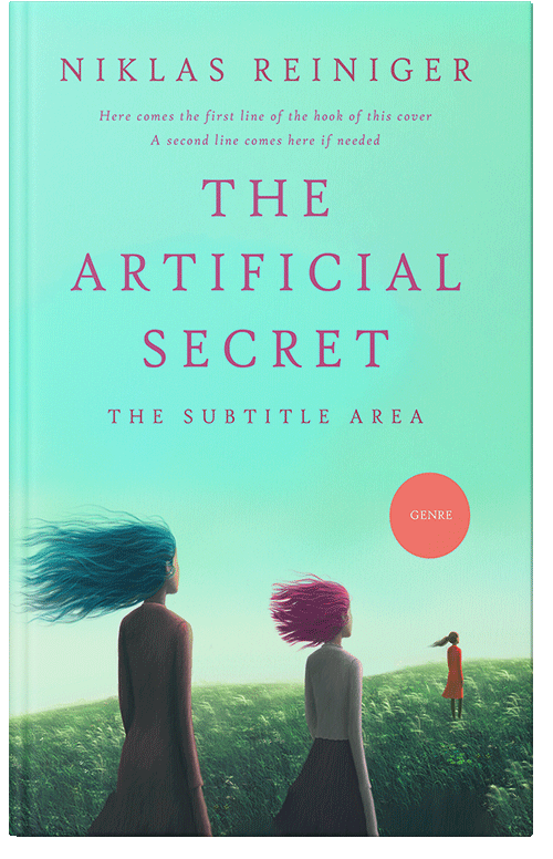 Front view of Premade Surreal Book Cover - Ice Cold