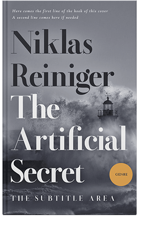 Pre Made Book Cover Storm Gray