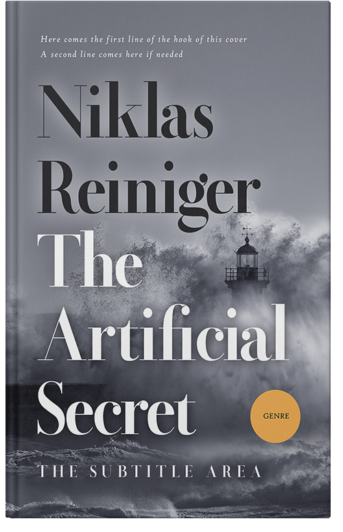 Front view of Storm Gray #24849 - Premade Mystery & Thriller & Suspense Book Cover