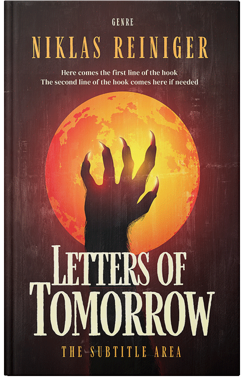 Front view of Premade Horror Book Cover - Rajah