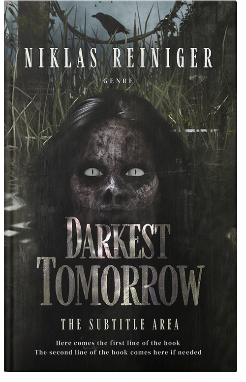 Front view of Premade Fantasy Book Cover - Log Cabin