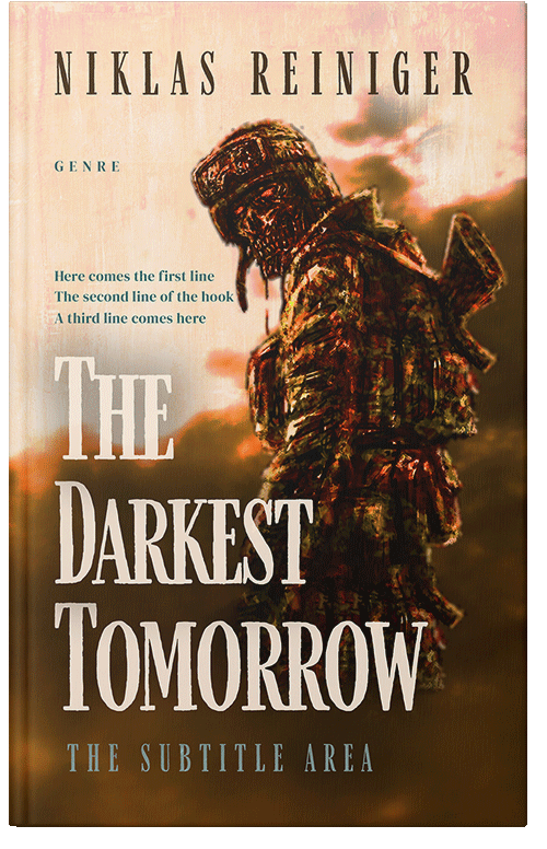 Front view of Wheat #24904 - Premade Apocalyptica Book Cover