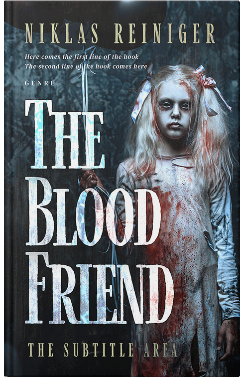 Front view of Premade Horror Book Cover - Geyser