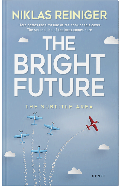 Front view of Rock Blue #24935 - Premade Business Book Cover