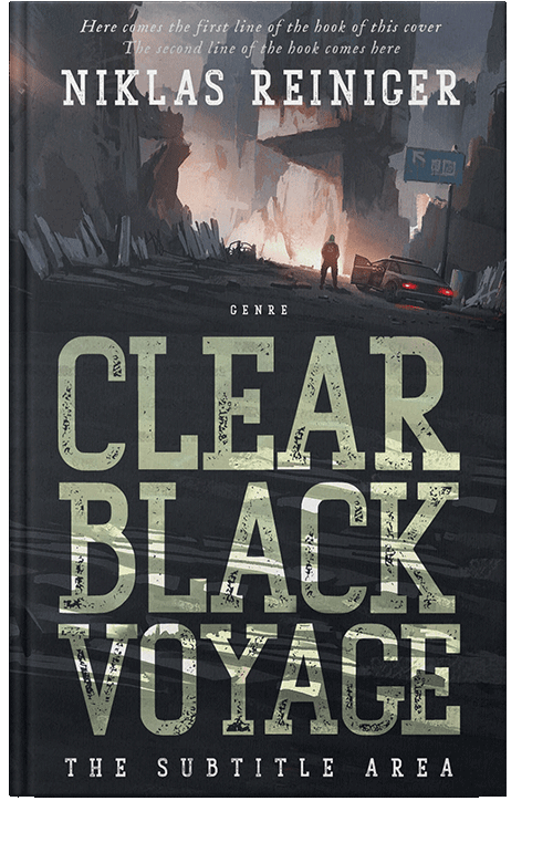 Front view of Shark #24953 - Premade Science Fiction Book Cover