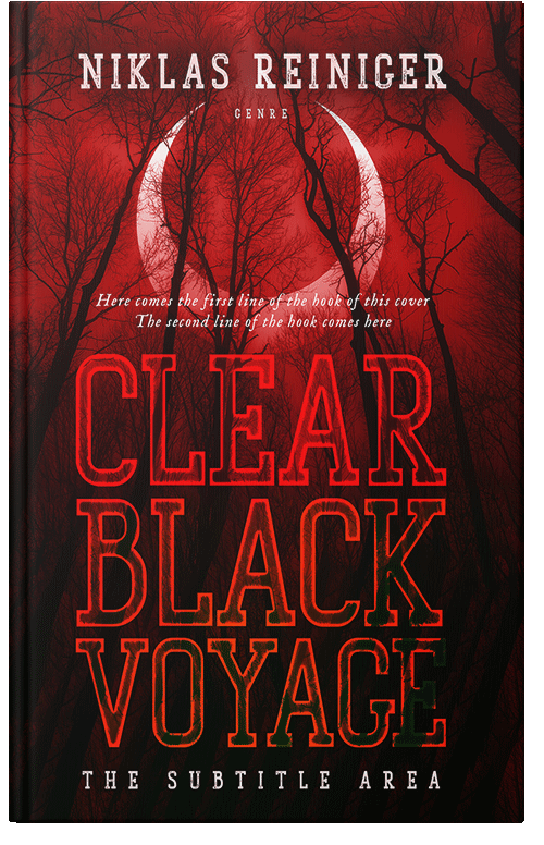 Front view of Valencia #24958 - Premade Fantasy Book Cover