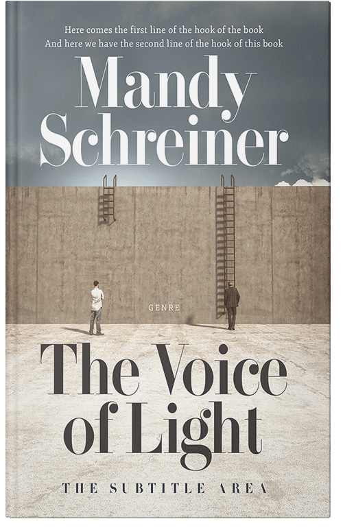 Front view of Premade Self-Improvement & Self-Help Book Cover - Natural Gray