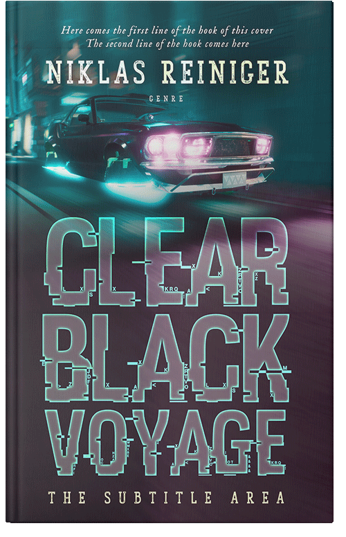 Front view of Premade Science Fiction Book Cover - Oxford Blue