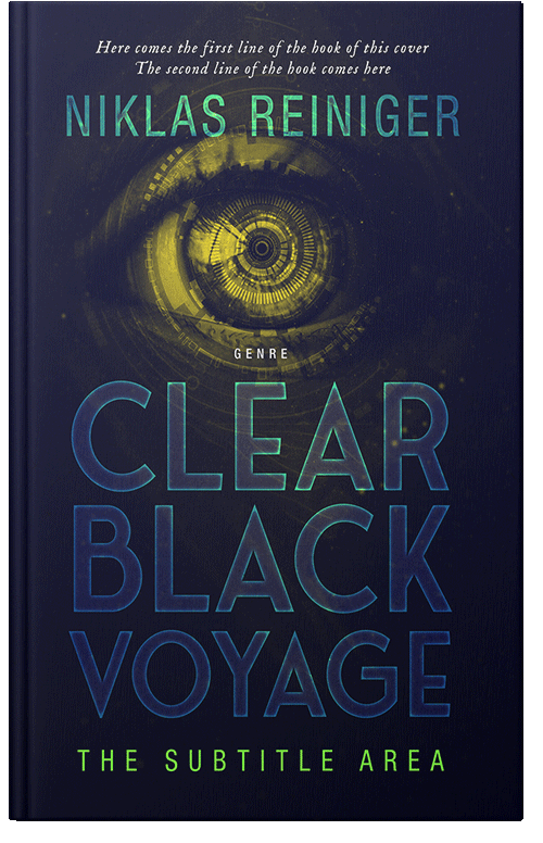 Front view of Premade Science Fiction Book Cover - Ebony