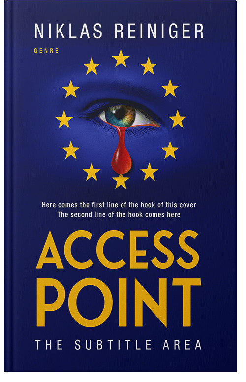 Front view of Gulf Blue #25000 - Premade Apocalyptica Book Cover