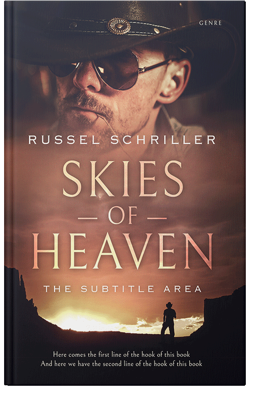 Front view of Cocoa Brown #25028 - Premade Action & Adventure Book Cover