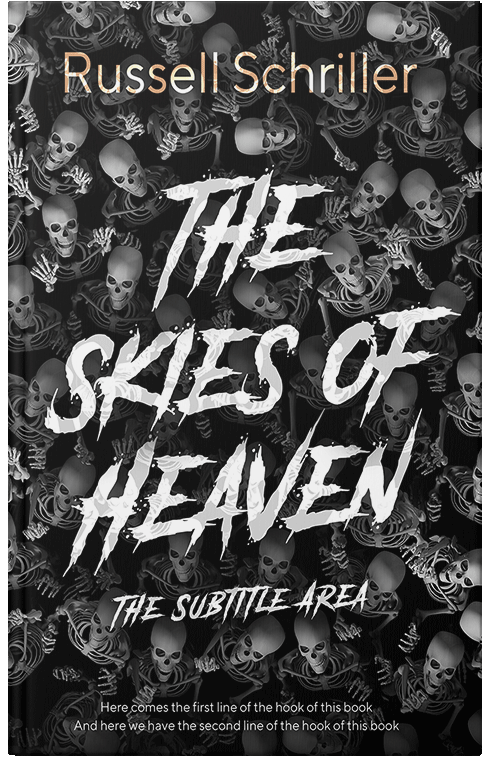 Front view of Cod Gray #25055 - Premade Horror Book Cover